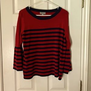 Joseph A. Red and black sweater. Size L. NWOTGS